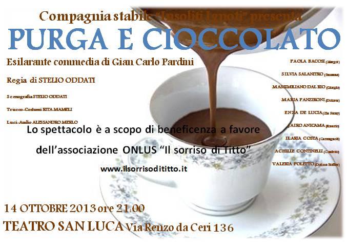 Locandina "Purga e Cioccolato"